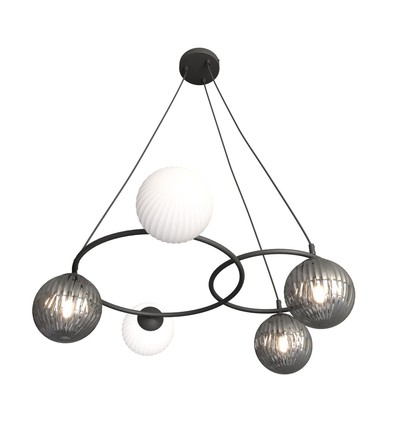 Libra 5 Sort Mix pendellampe - Ø15 cm, E14, 230V, uten lyskilde