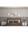 Atria 4 Sort/Opal pendellampe - Ø15 cm, E14, 230V, uten lyskilde