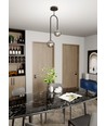 Atria 2 Sort/Grafitt pendellampe - Ø15 cm, E14, 230V, uten lyskilde