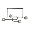 Atria 4 Sort/Grafitt pendellampe - Ø15 cm, E14, 230V, uten lyskilde