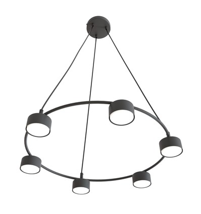 Starlit 6 Sort pendellampe - GX53, 230V, uten lyskilde