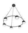 Starlit 6 Sort pendellampe - GX53, 230V, uten lyskilde