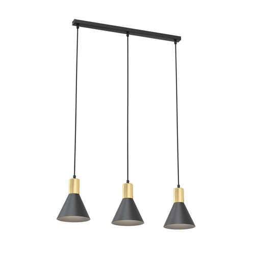 Rosa 3 Sort pendellampe - Ø16 cm, E27, 230V, uten lyskilde