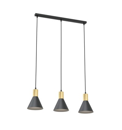 Rosa 3 Sort pendellampe - Ø16 cm, E27, 230V, uten lyskilde
