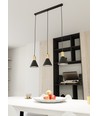 Rosa 3 Sort pendellampe - Ø16 cm, E27, 230V, uten lyskilde