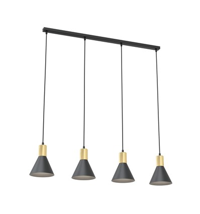 Rosa 4 Svart pendellampe - Ø16 cm, E27, 230V, uten lyskilde