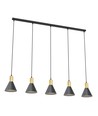 Rosa 5 Sort pendellampe - Ø16 cm, E27, 230V, uten lyskilde