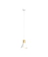 Rosa 1 Hvit pendellampe - Ø16 cm, E27, 230V, uten lyskilde