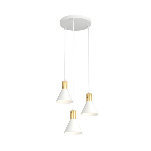 Rosa 3 Hvit Prem pendellampe - Ø16 cm, E27, 230V, uten lyskilde