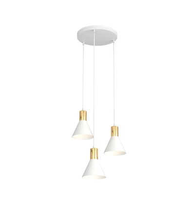 Rosa 3 Hvit Prem pendellampe - Ø16 cm, E27, 230V, uten lyskilde