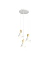 Rosa 3 Hvit Prem pendellampe - Ø16 cm, E27, 230V, uten lyskilde