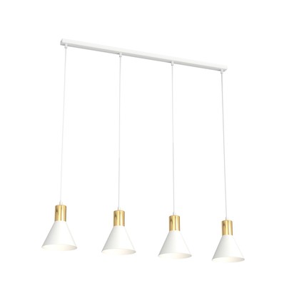 Rosa 4 Hvit pendellampe - Ø16 cm, E27, 230V, uten lyskilde