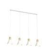 Rosa 4 Hvit pendellampe - Ø16 cm, E27, 230V, uten lyskilde