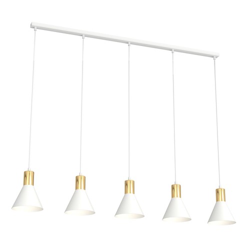 Rosa 5 Hvit pendellampe - Ø16 cm, E27, 230V, uten lyskilde