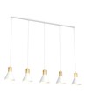 Rosa 5 Hvit pendellampe - Ø16 cm, E27, 230V, uten lyskilde