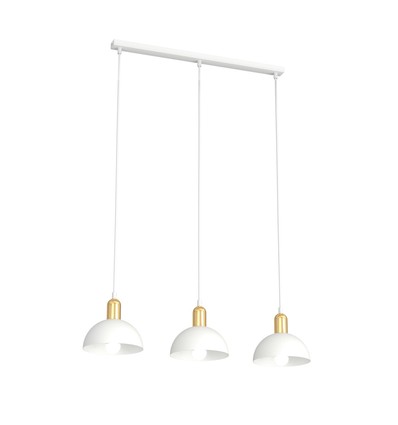 Moto 3 Hvit pendellampe - Ø18 cm, E14, 230V, uten lyskilde