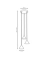 Elit 3 Premium Gull pendellampe - GX53, 230V, uten lyspære