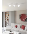 Opus 3 Hvit/Opal taklampe - Ø15 cm, E14, 230V, uten lyskilde