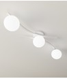 Opus 3 Hvit/Opal taklampe - Ø15 cm, E14, 230V, uten lyskilde