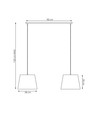 Epoca 2 Beige pendellampe - Ø38 cm, E27, 230V, uten lyskilde.
