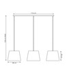 Epoca 3 Mix pendellampe - Ø38 cm, E27, 230V, uten lyskilde