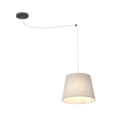 Ascot 1 Beige pendellampe - Ø38 cm, E27, 230V, uten lyskilde