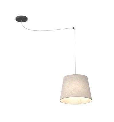 Ascot 1 Beige pendellampe - Ø38 cm, E27, 230V, uten lyskilde