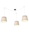Ascot 3 Beige pendellampe - Ø38 cm, E27, 230V, uten lyskilde