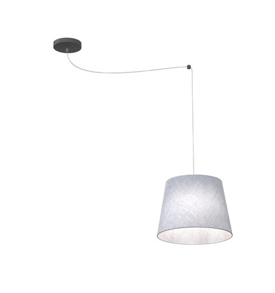 Ascot 1 Grå pendellampe - Ø38 cm, E27, 230V, uten lyskilde