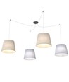Ascot 4 Mix pendellampe - Ø38 cm, E27, 230V, uten lyskilde