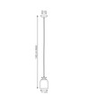 Target 1 Svart pendellampe - Ø11 cm, E27, 230V, uten lyspære
