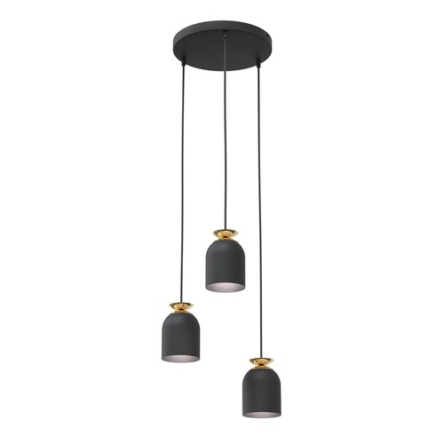 Target 3 Sort Prem pendellampe - Ø11 cm, E27, 230V, uten lyskilde