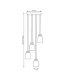 Target 4 Hvit Prem pendellampe - Ø11 cm, E27, 230V, uten lyskilde