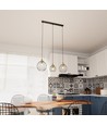 Nando 3 Sort/Gull pendellampe - Ø24 cm, E27, 230V, uten lyskilde
