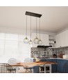 Nando 4 Sort/Gull pendellampe - Ø24 cm, E27, 230V, uten lyskilde