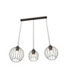 Nando 3 Sort pendellampe - Ø24 cm, E27, 230V, uten lyskilde