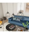 Nando 3 Sort pendellampe - Ø24 cm, E27, 230V, uten lyskilde