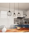 Nando 3 Sort pendellampe - Ø24 cm, E27, 230V, uten lyskilde