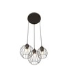 Nando 3PREM Sort pendellampe - Ø24 cm, E27, 230V, uten lyskilde