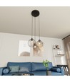 Nando 3PREM Sort pendellampe - Ø24 cm, E27, 230V, uten lyskilde