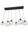 Nando 6 Svart pendellampe - Ø24 cm, E27, 230V, uten lyskilde