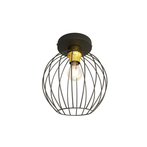 Nest 1 Sort/Gull taklampe - Ø24 cm, E27, 230V, uten lyskilde