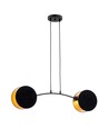 Motif 2 Sort/Gull pendellampe - Ø20 cm, E27, 230V, uten lyskilde