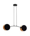 Motif 2 Sort/Gull pendellampe - Ø20 cm, E27, 230V, uten lyskilde