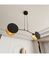 Motif 2 Sort/Gull pendellampe - Ø20 cm, E27, 230V, uten lyskilde