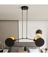 Motif 2 Sort/Gull pendellampe - Ø20 cm, E27, 230V, uten lyskilde