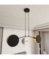 Motif 2 Sort/Gull pendellampe - Ø20 cm, E27, 230V, uten lyskilde
