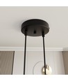 Motif 2 Sort/Gull pendellampe - Ø20 cm, E27, 230V, uten lyskilde