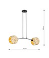 Motif 2 Gull pendellampe - Ø20 cm, E27, 230V, uten lyskilde