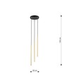 Selter 3 Premium Gull pendellampe - Ø2 cm, G9, 230V, uten lyskilde